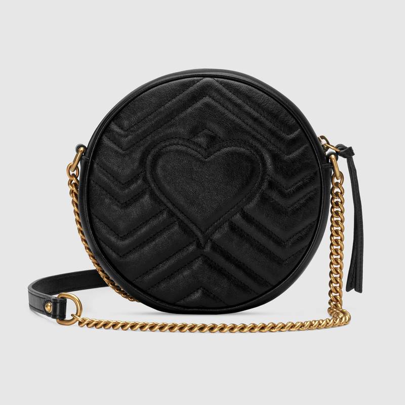 Marmont Mini Round Shoulder Bag 550154 Black